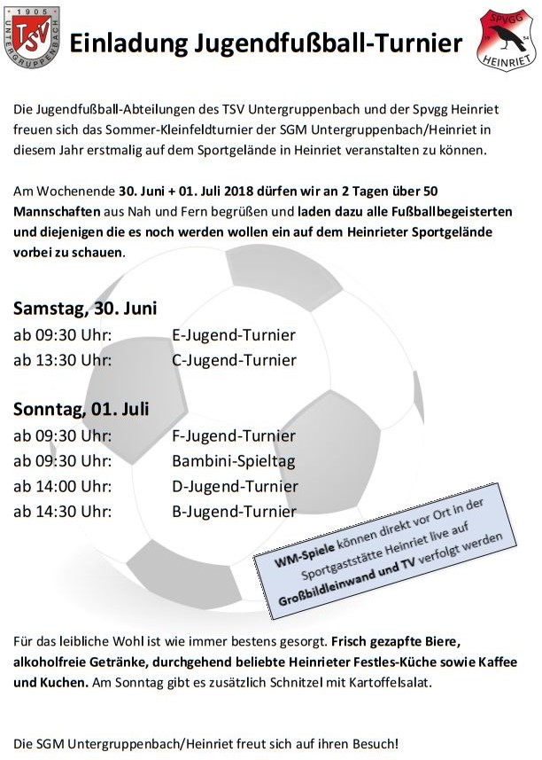 Plakat SGM SommerturnierHeinriet
