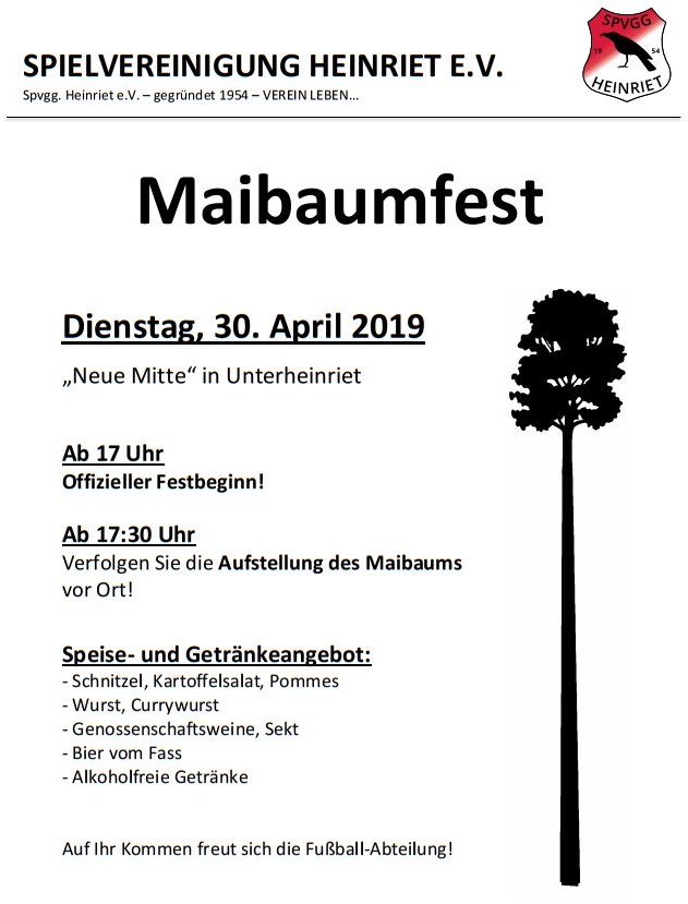 2019 Plakat Maibaumfest